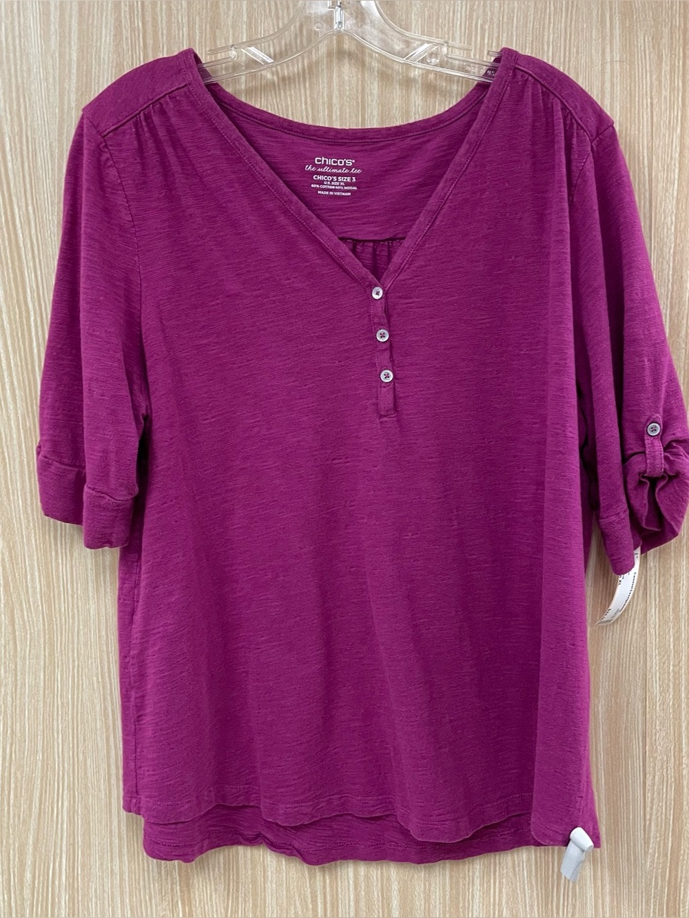 Chico’s Purple Top Size XL